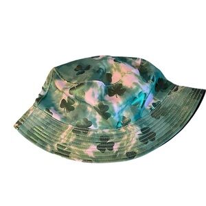 St Patrick’s Irish Bucket Hat Green Clovers Unisex or Youth
